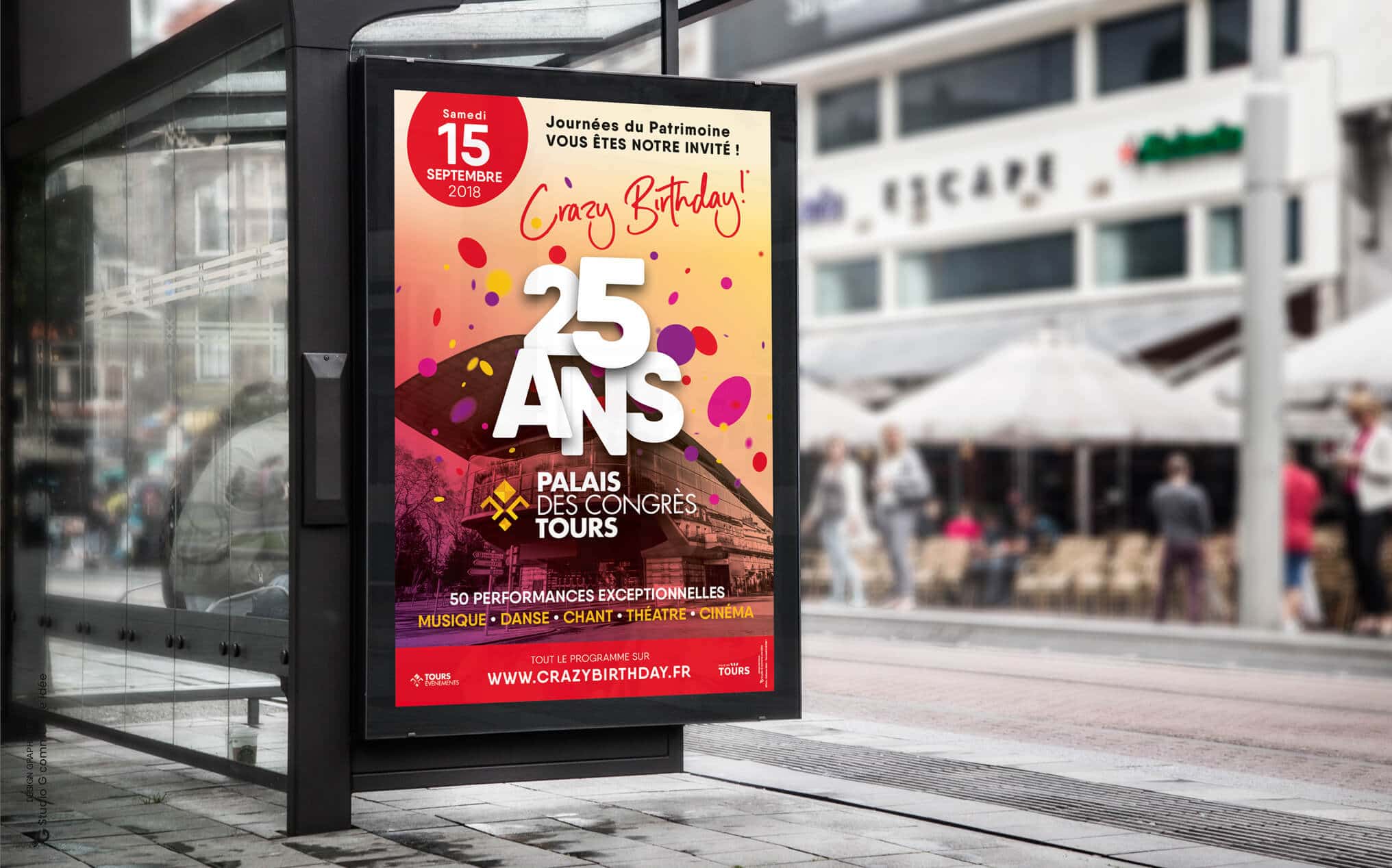 Agence de communication Tours - Affiche abris bus