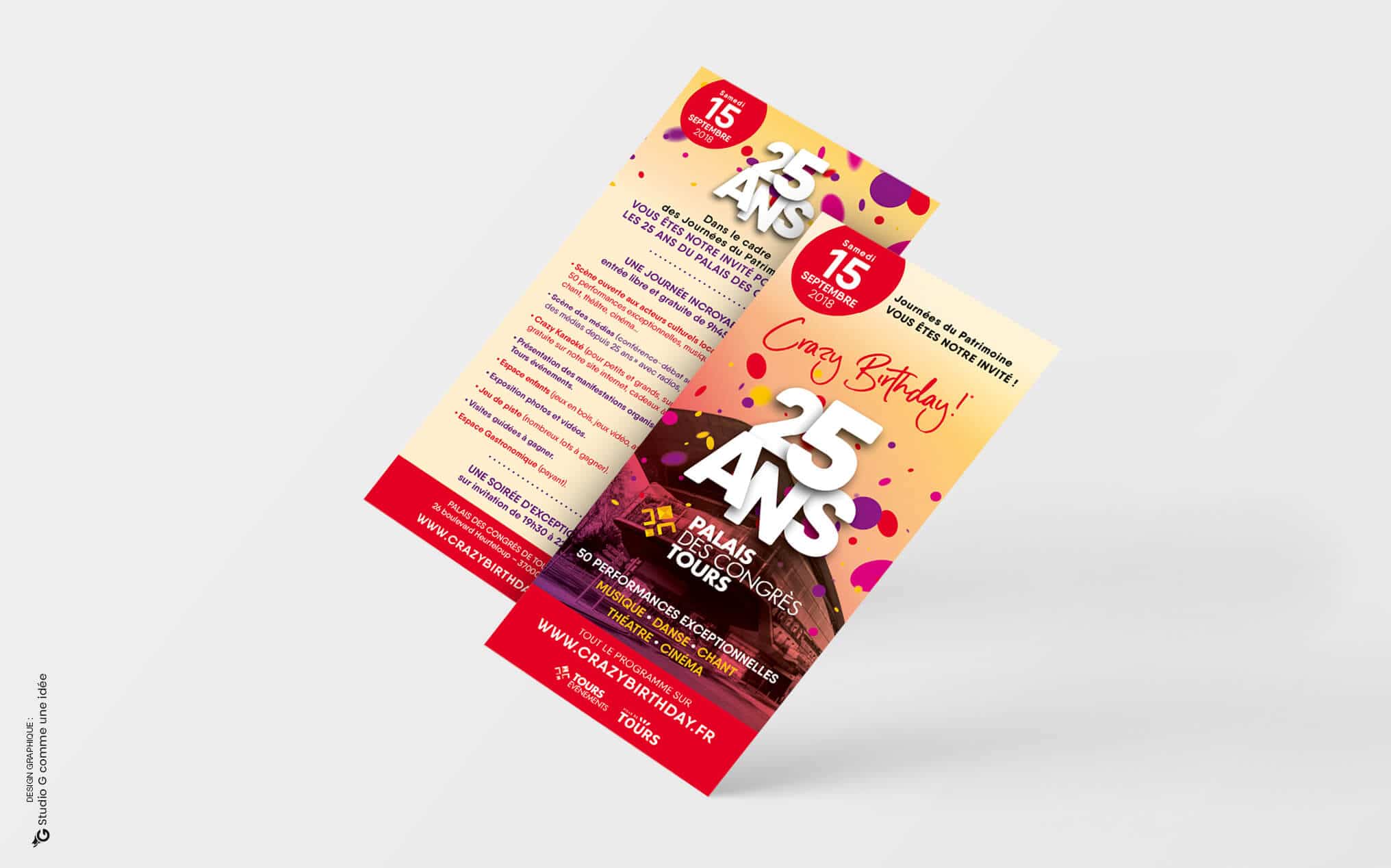 Agence de communication Tours - Flyer et programme d'animations