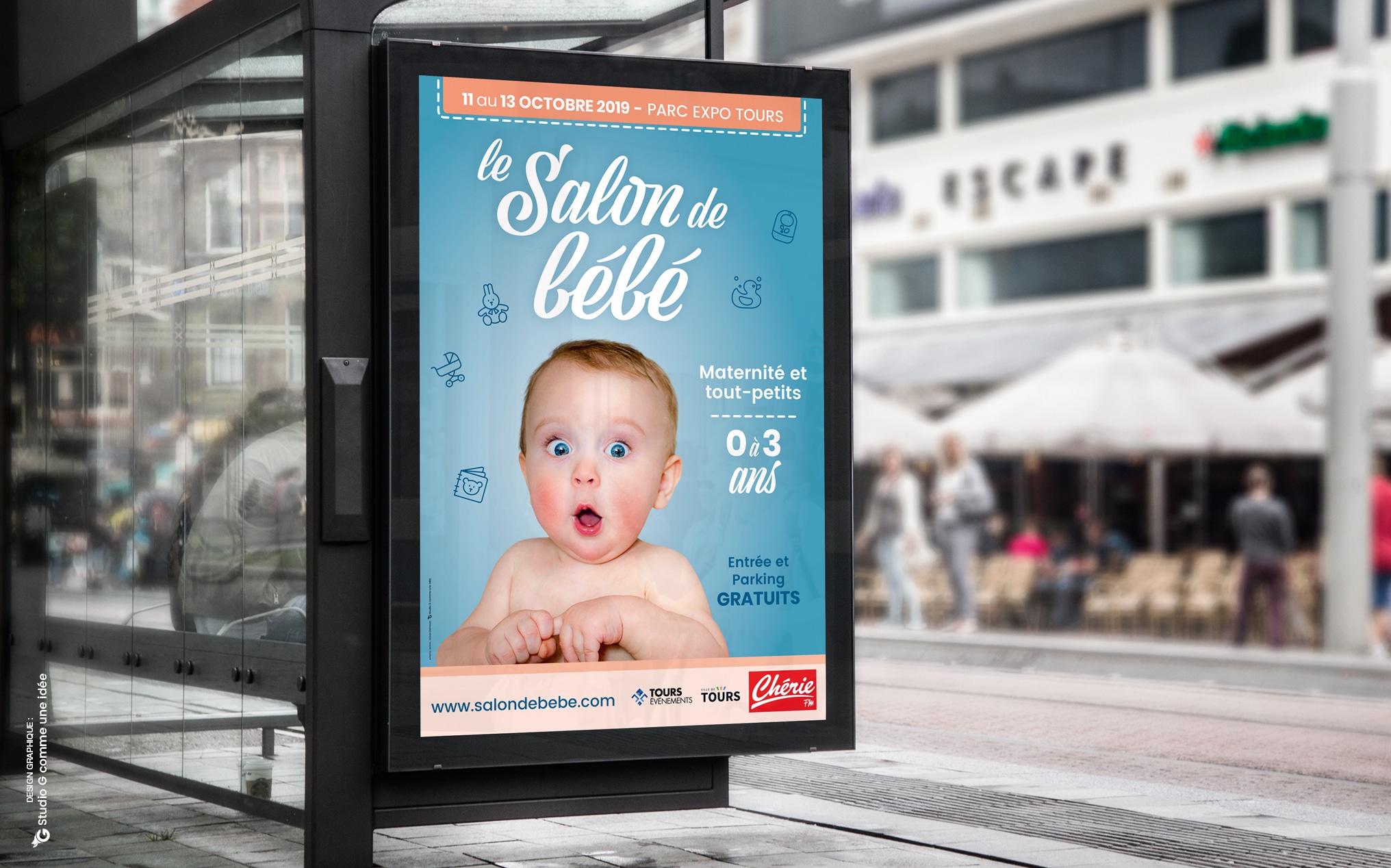 Affiche pour la campagne de communication du Salon de bébé